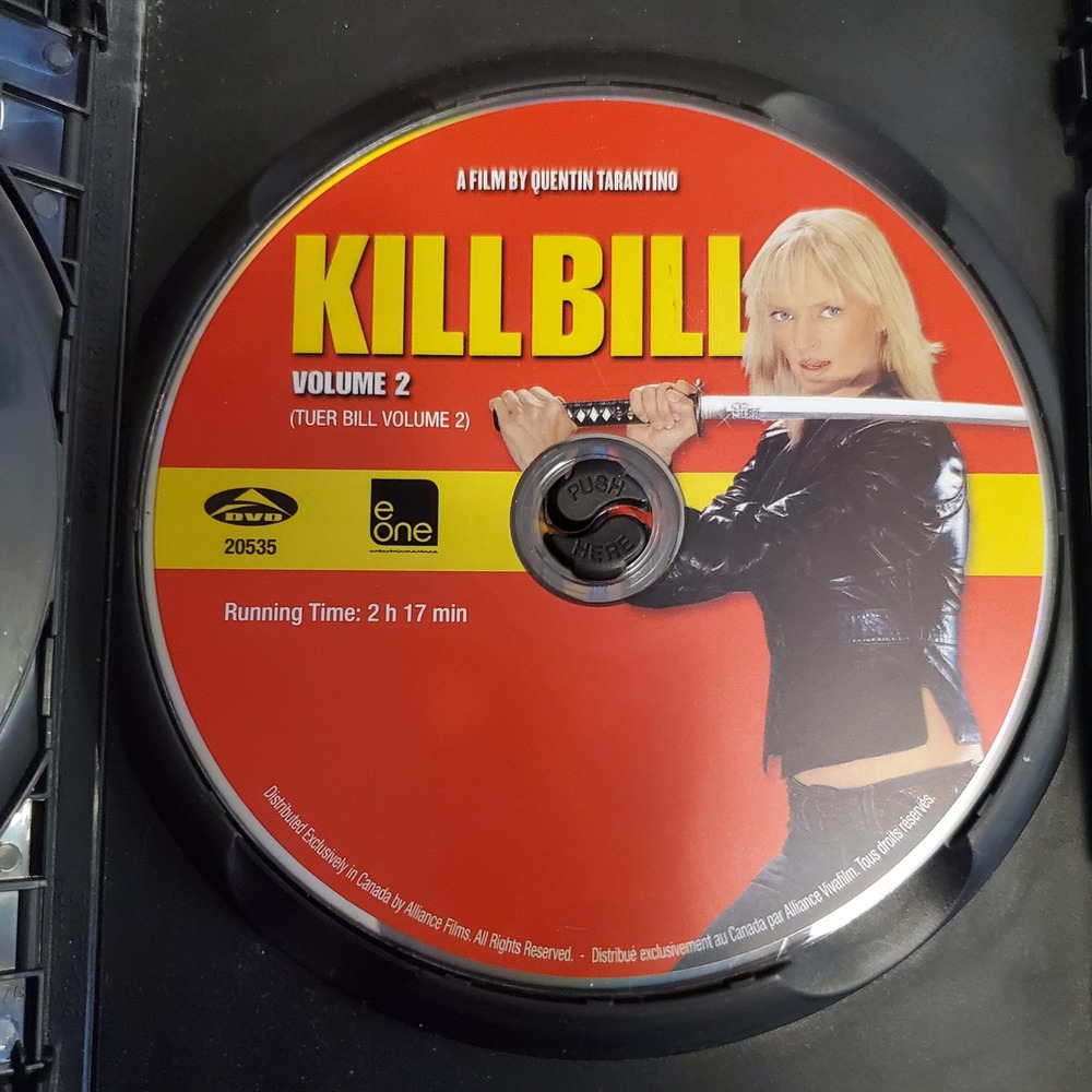 Kill Bill Volume 1 & 2 Double Feature DVD Quentin Tarantino Uma Thurman Action - Picture 5 of 5